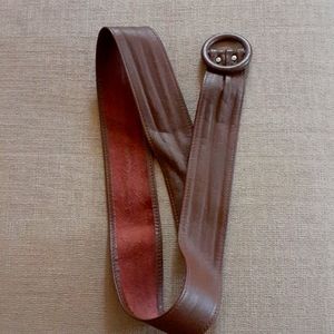 Adjustable leather belt